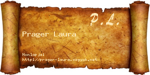 Prager Laura névjegykártya